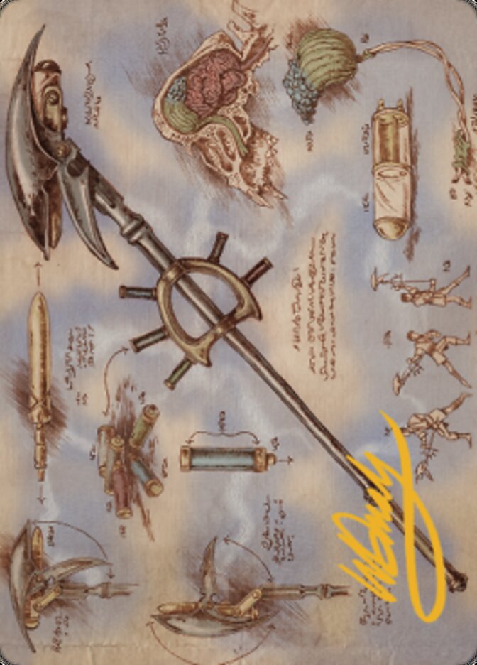 Staff of Domination Art Card (Gold-Stamped Signature) [The Brothers' War Art Series] | Devastation Store