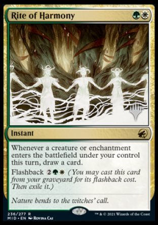 Rite of Harmony (Promo Pack) [Innistrad: Midnight Hunt Promo Pack] | Devastation Store