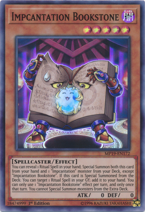 Impcantation Bookstone [MP19-EN172] Super Rare | Devastation Store