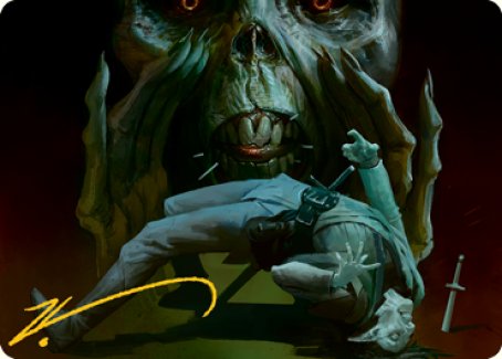 Power Word Kill Art Card (Gold-Stamped Signature) [Dungeons & Dragons: Adventures in the Forgotten Realms Art Series] | Devastation Store