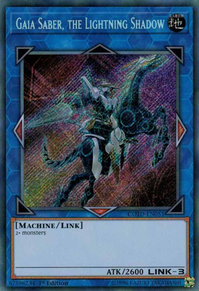 Gaia Saber, the Lightning Shadow [COTD-EN051] Secret Rare | Devastation Store