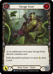 Savage Feast (Blue) [WTR016] Unlimited Edition Rainbow Foil - Devastation Store | Devastation Store