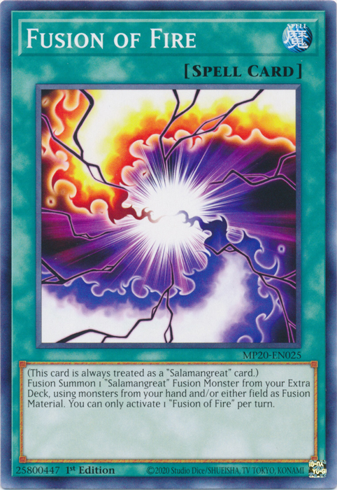Fusion of Fire [MP20-EN025] Common | Devastation Store