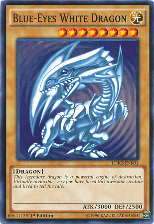 Blue-Eyes White Dragon (Version 2) [LDK2-ENK01] Common | Devastation Store