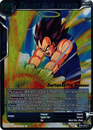 Saiyan Duo Vegeta [BT6-034_PR] | Devastation Store