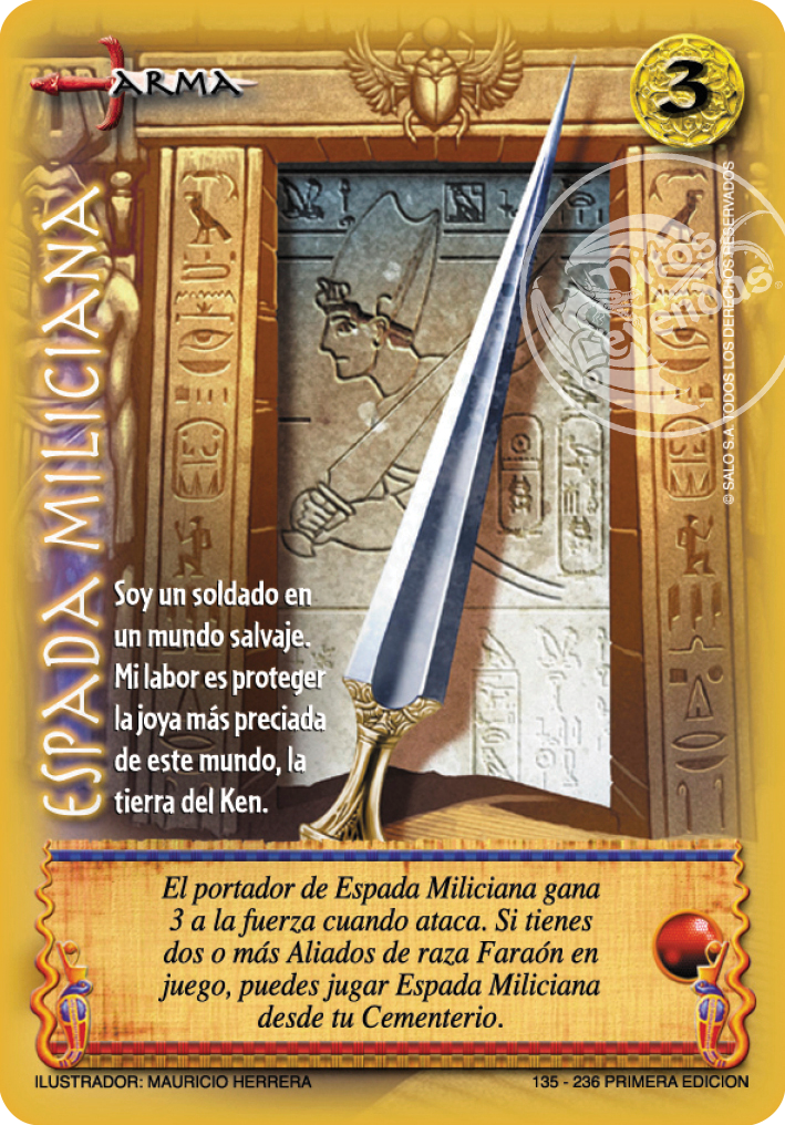 Espada Miliciana, Leyendas - Devastation Store | Devastation Store