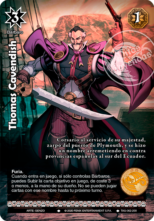 Thomas Cavendish TAS-62 - Devastation Store | Devastation Store