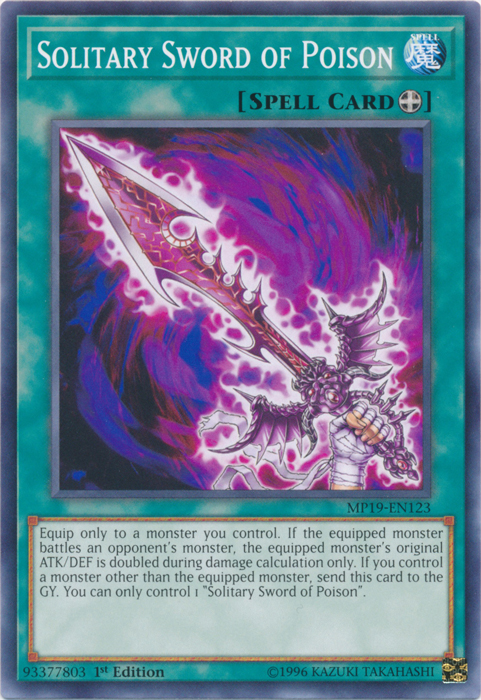 Solitary Sword of Poison [MP19-EN123] Common | Devastation Store