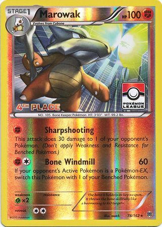 Marowak (78/162) (League Promo 4th Place) [XY: BREAKthrough] | Devastation Store