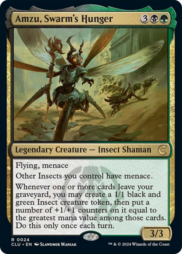 Amzu, Swarm's Hunger [Ravnica: Clue Edition] | Devastation Store