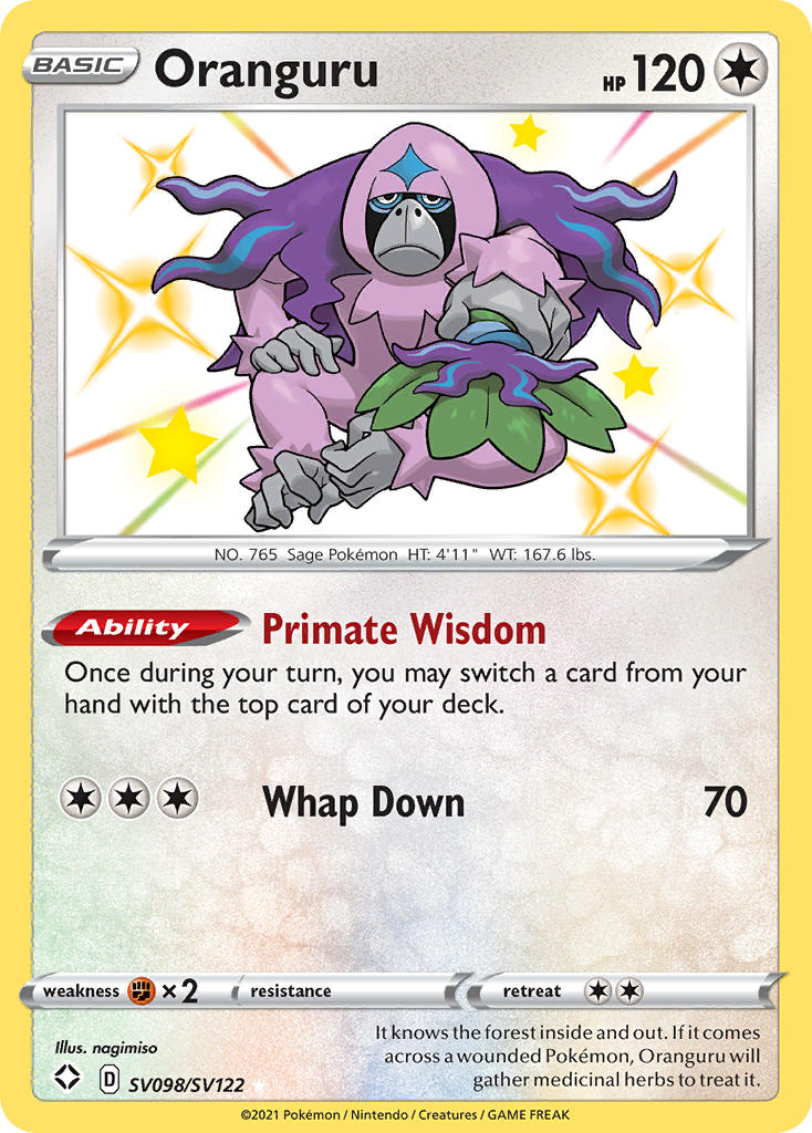 Oranguru (SV098/SV122) [Sword & Shield: Shining Fates] | Devastation Store