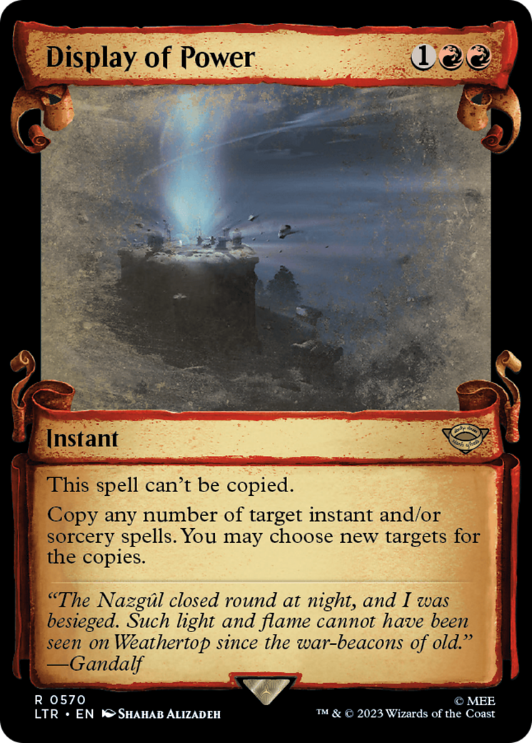Display of Power [The Lord of the Rings: Tales of Middle-Earth Showcase Scrolls] | Devastation Store