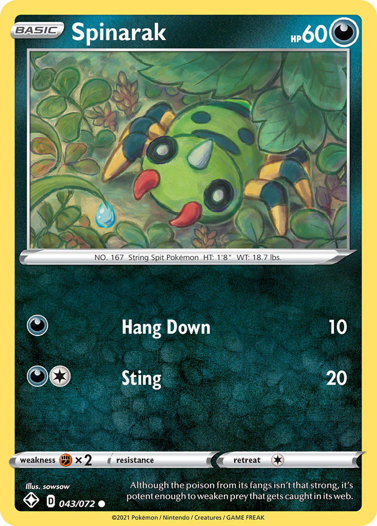 Spinarak (043/072) [Sword & Shield: Shining Fates] | Devastation Store