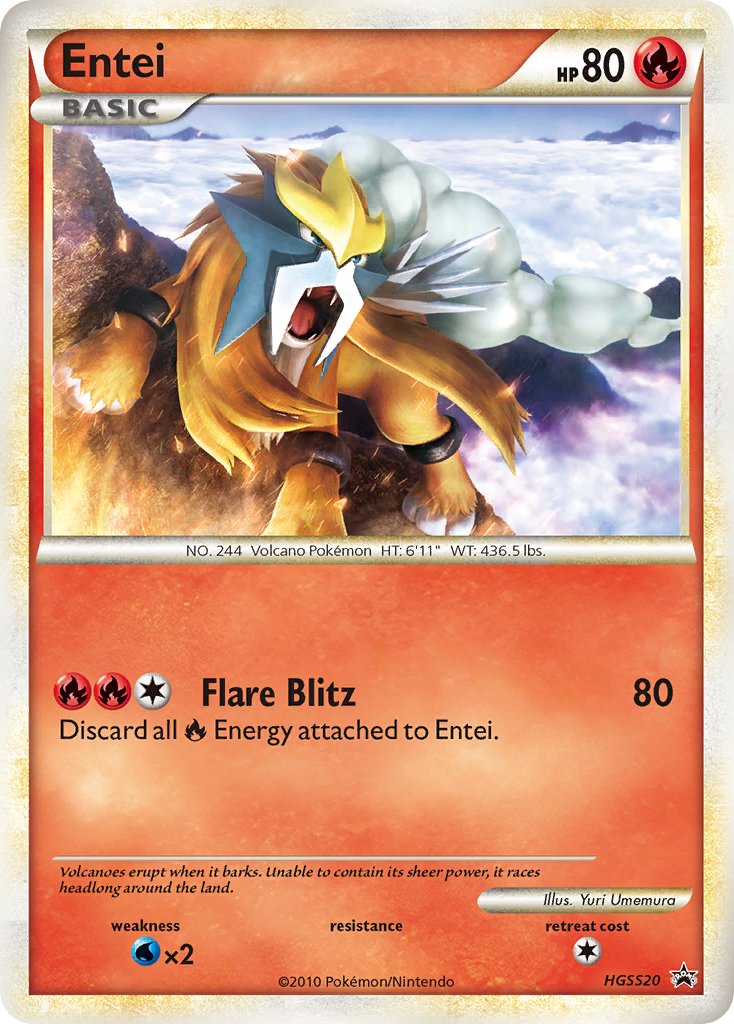 Entei (HGSS20) [HeartGold & SoulSilver: Black Star Promos] | Devastation Store