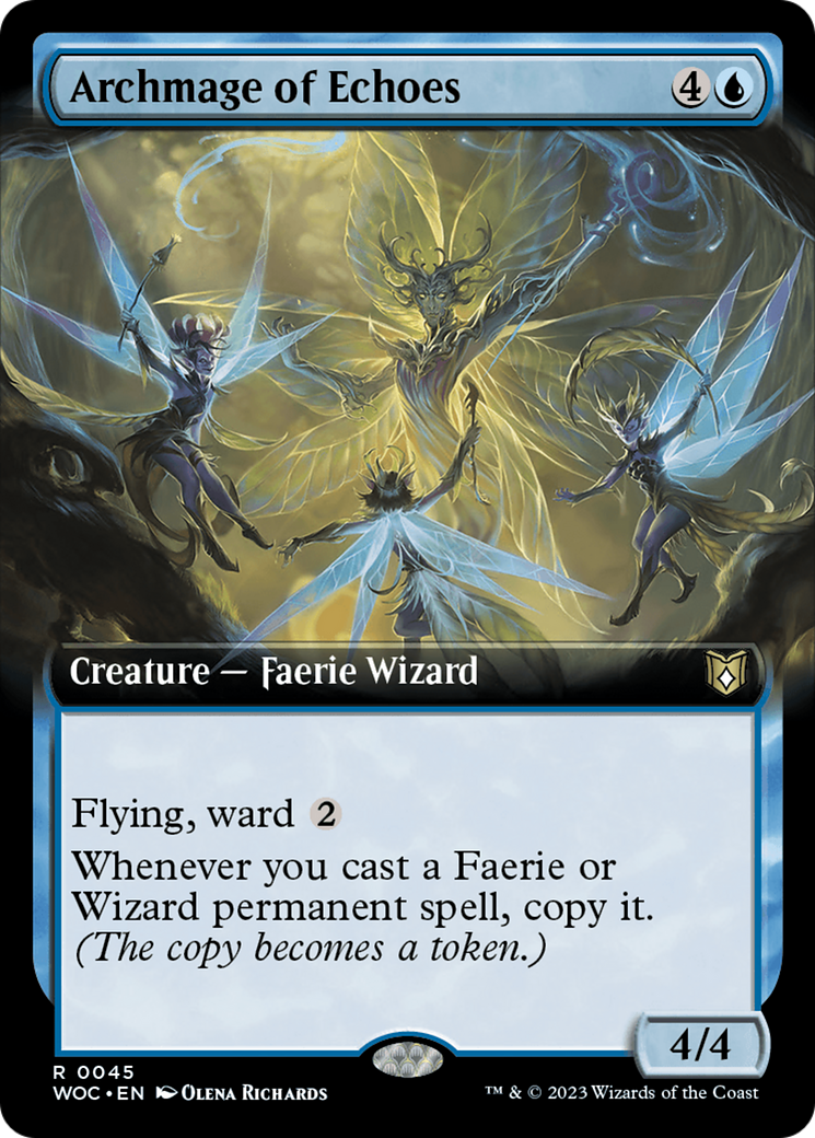 Archmage of Echoes (Extended Art) [Wilds of Eldraine Commander] | Devastation Store