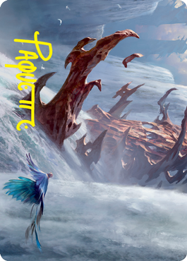 Island Art Card (Gold-Stamped Signature) [Strixhaven: School of Mages Art Series] | Devastation Store