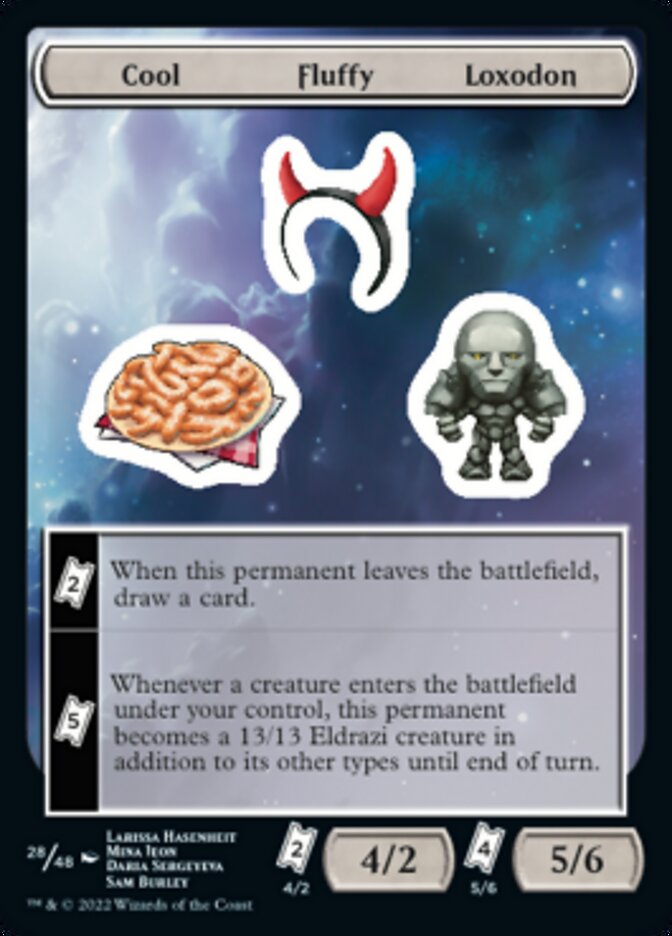 Cool Fluffy Loxodon [Unfinity Stickers] | Devastation Store