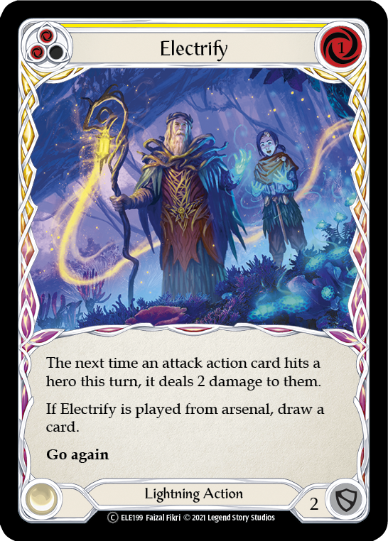 Electrify (Yellow) [U-ELE199] Unlimited Rainbow Foil | Devastation Store