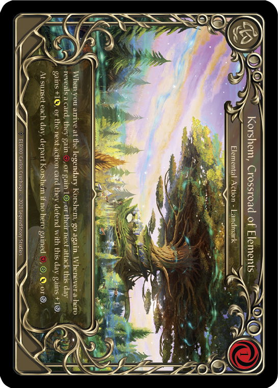 Korshem, Crossroad of Elements [U-ELE000] Unlimited Rainbow Foil | Devastation Store