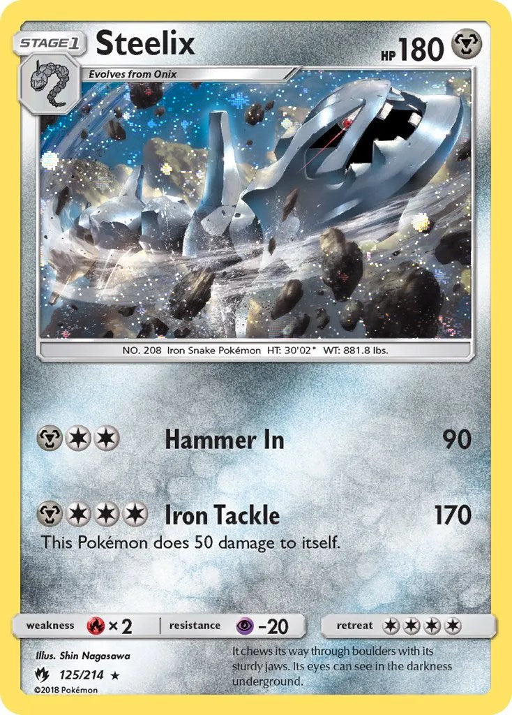 Steelix (125/214) (Cosmos Holo) [Sun & Moon: Lost Thunder] | Devastation Store