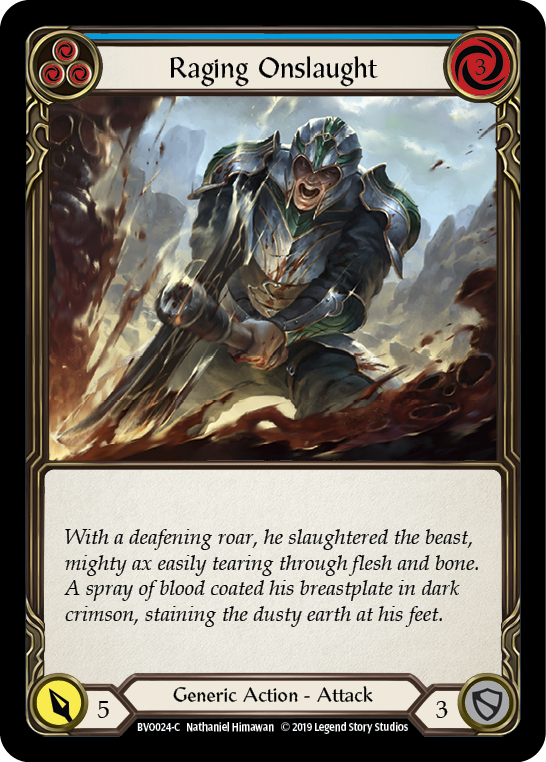 Raging Onslaught (Blue) [BVO024-C] Normal - Devastation Store | Devastation Store