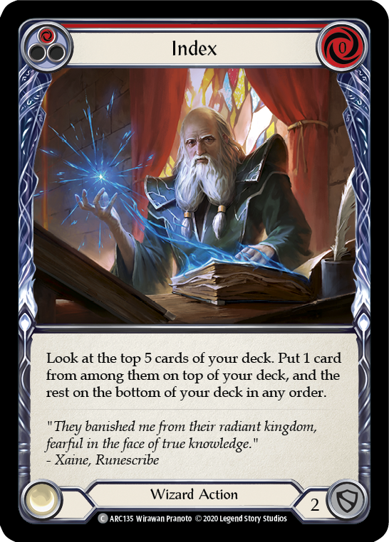 Index (Red) [ARC135] Unlimited Edition Normal - Devastation Store | Devastation Store