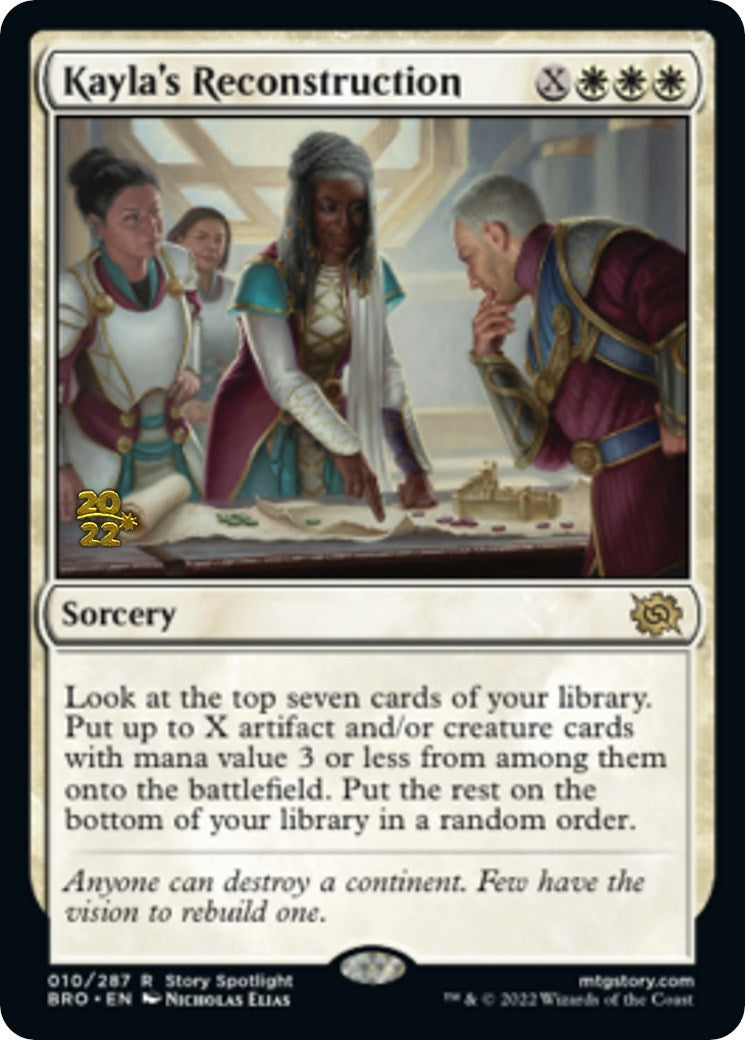 Kayla's Reconstruction [The Brothers' War Prerelease Promos] | Devastation Store
