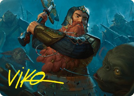Gimli, Counter of Kills Art Card (10/81) [The Lord of the Rings: Tales of Middle-earth Art Series] | Devastation Store