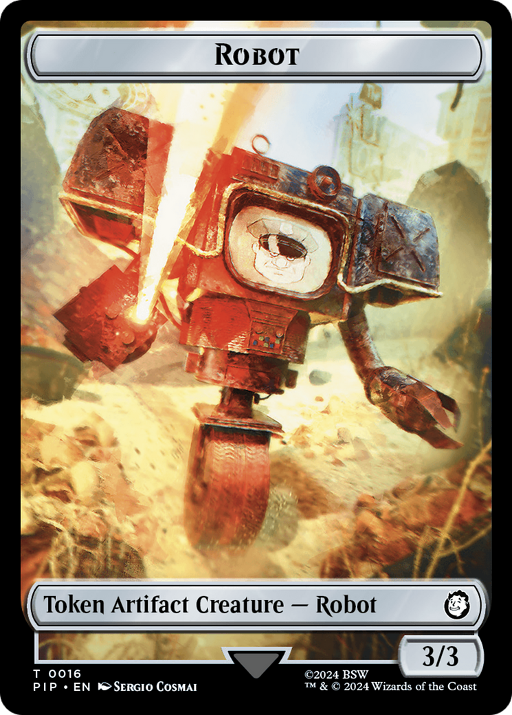 Energy Reserve // Robot Double-Sided Token [Fallout Tokens] | Devastation Store