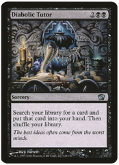 Diabolic Tutor (Oversized) [Eighth Edition Box Topper] | Devastation Store
