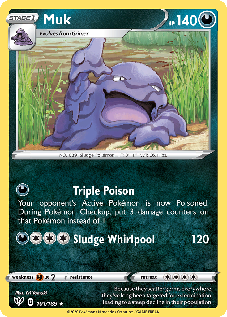 Muk (101/189) [Sword & Shield: Darkness Ablaze] | Devastation Store