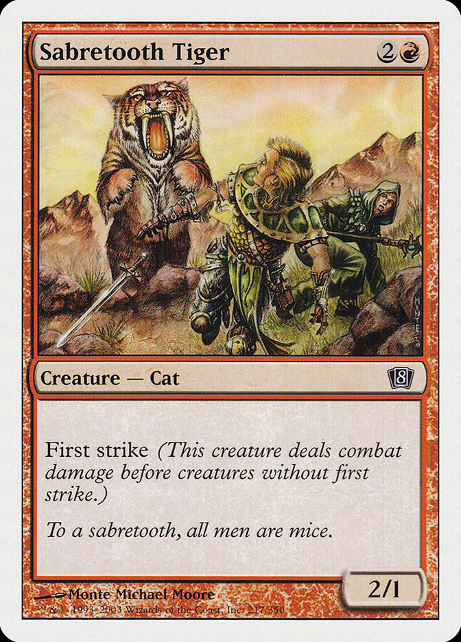 Sabretooth Tiger [Eighth Edition] | Devastation Store