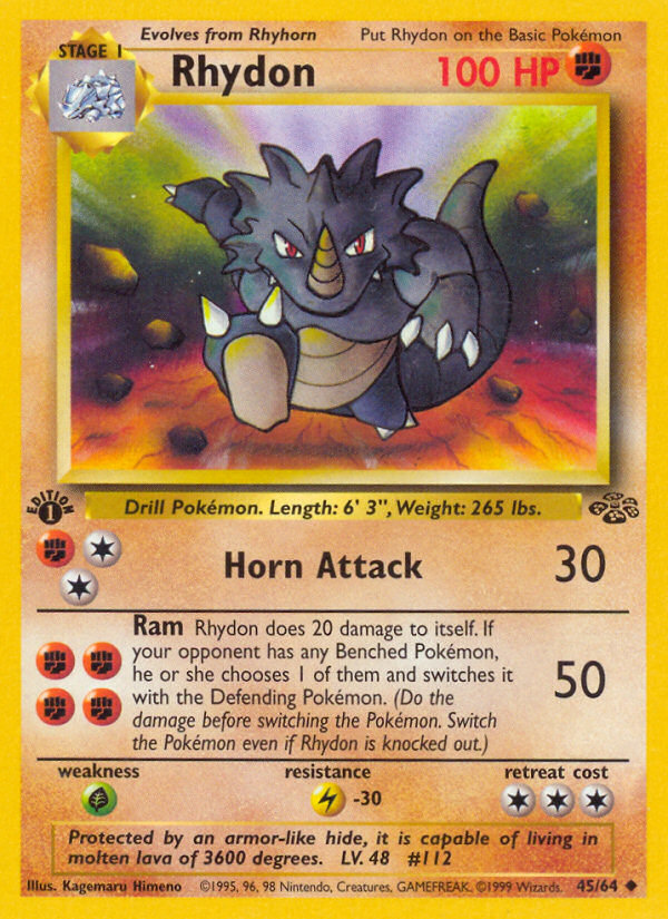 Rhydon (45/64) [Jungle 1st Edition] | Devastation Store