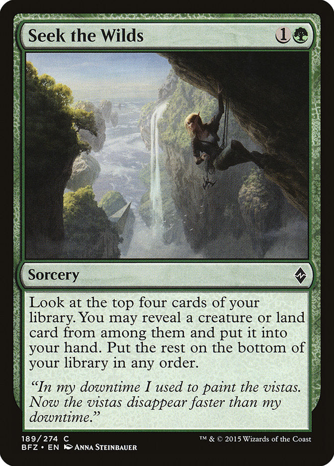 Seek the Wilds [Battle for Zendikar] - Devastation Store | Devastation Store