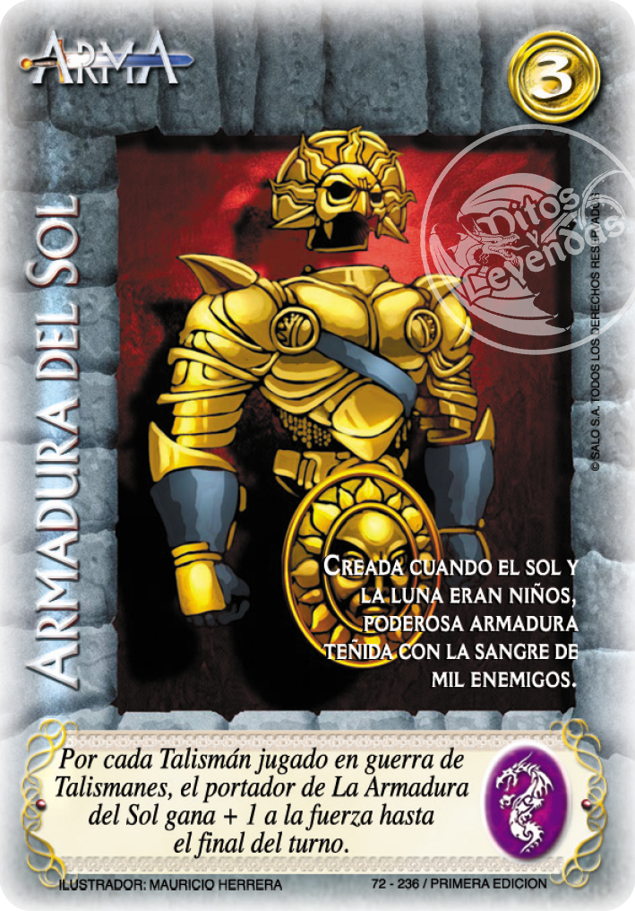 Armadura del Sol, Leyendas - Devastation Store | Devastation Store