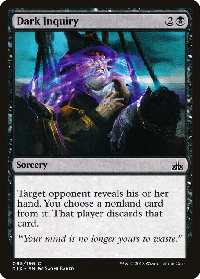 Dark Inquiry [Rivals of Ixalan] - Devastation Store | Devastation Store