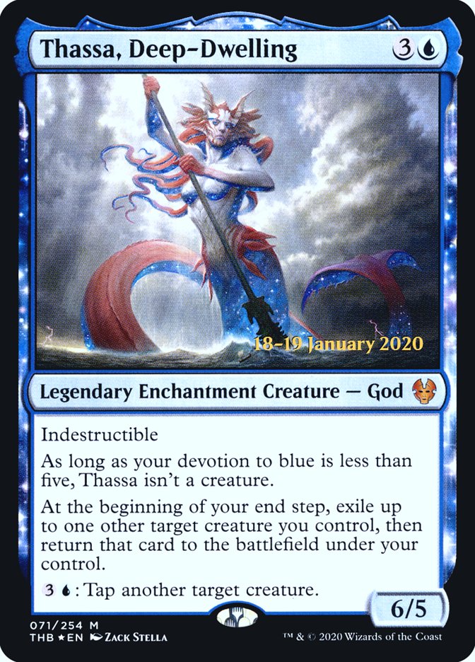 Thassa, Deep-Dwelling [Theros Beyond Death Prerelease Promos] | Devastation Store