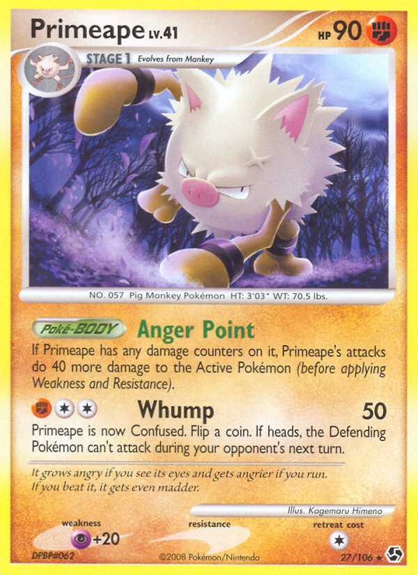 Primeape (27/106) [Diamond & Pearl: Great Encounters] | Devastation Store