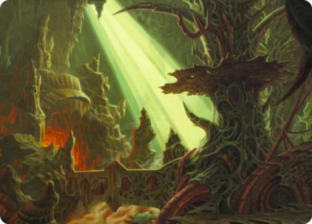 Darkmoss Bridge Art Card [Modern Horizons 2 Art Series] | Devastation Store