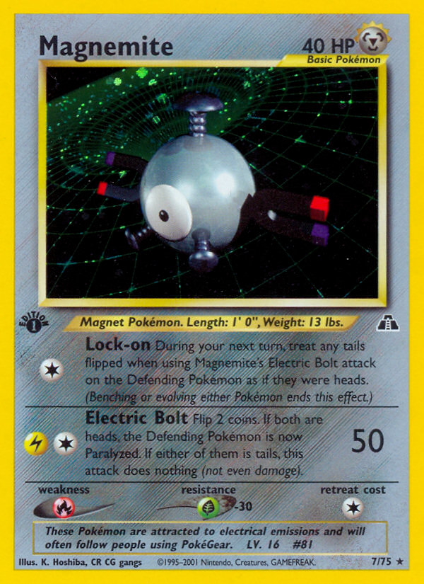 Magnemite (7/75) [Neo Discovery 1st Edition] | Devastation Store