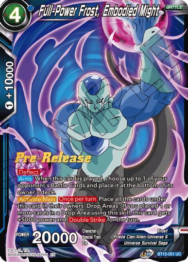 Full-Power Frost, Embodied Might (BT15-051) [Saiyan Showdown Prerelease Promos] | Devastation Store