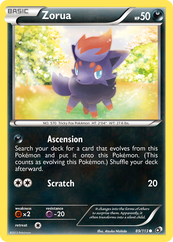 Zorua (89/113) [Black & White: Legendary Treasures] | Devastation Store