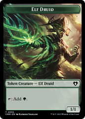 Elemental (0024) // Elf Druid Double-Sided Token [Commander Masters Tokens] | Devastation Store