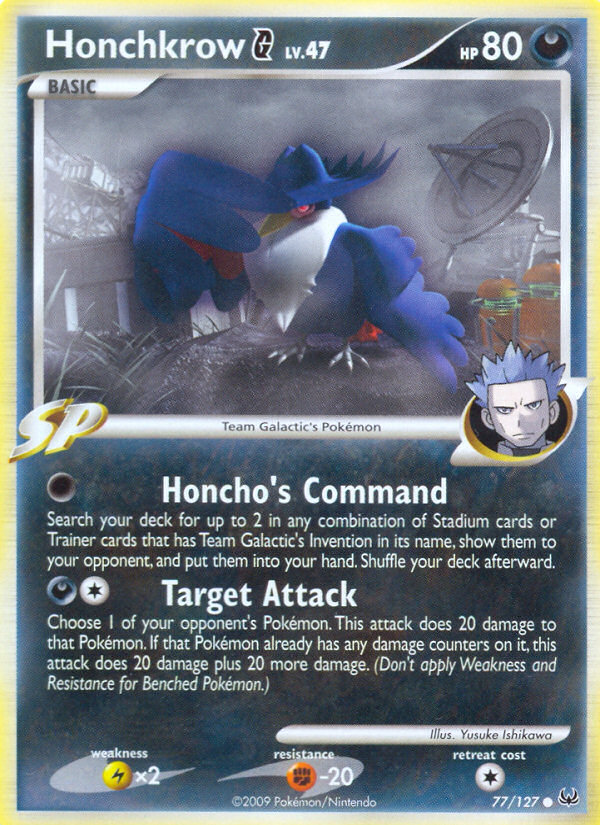Honchkrow G (77/127) [Platinum: Base Set] | Devastation Store