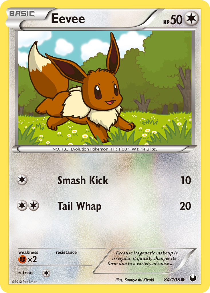 Eevee (84/108) [Black & White: Dark Explorers] | Devastation Store