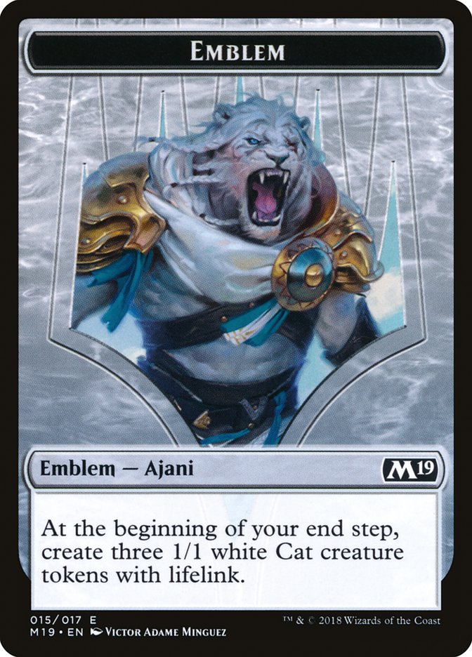 Ajani, Adversary of Tyrants Emblem [Core Set 2019 Tokens] - Devastation Store | Devastation Store