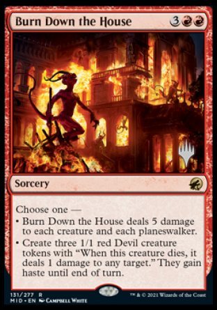 Burn Down the House (Promo Pack) [Innistrad: Midnight Hunt Promo Pack] | Devastation Store