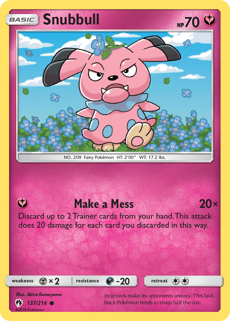 Snubbull (137/214) [Sun & Moon: Lost Thunder] | Devastation Store