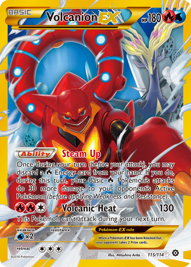 Volcanion EX (115/114) [XY: Steam Siege] | Devastation Store