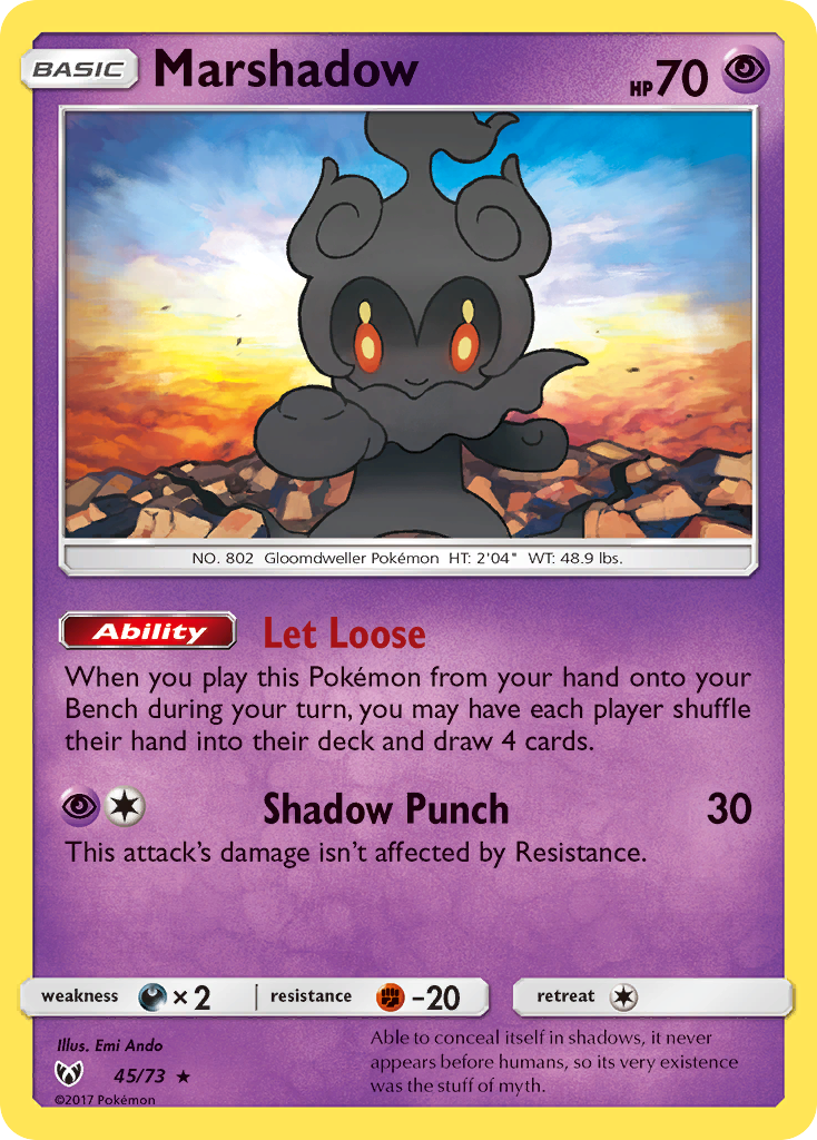Marshadow (45/73) [Sun & Moon: Shining Legends] | Devastation Store
